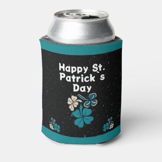 Kleeblatt Clover Irish Happy St Patrick`s Day Dosenkühler (Kanne Rückseite)