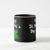 Kleeblatt Clover Irish Happy St Patrick`s Day Tasse (Zentrum)
