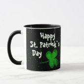 Kleeblatt Clover Irish Happy St Patrick`s Day Tasse (Links)