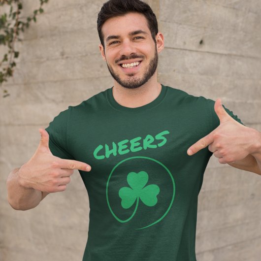 Kleeblatt Clover Irish Ireland Cheers St Patrick's T-Shirt