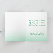 Kleeblatt Clover Irish Irland jubeln alle Ziele Karte (Innenseite)