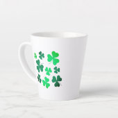 Kleeblatt Clover Leaf Irland Irish Modern Elegant Milchtasse (Linke Ecke)