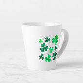 Kleeblatt Clover Leaf Irland Irish Modern Elegant Milchtasse (Rechte Ecke)