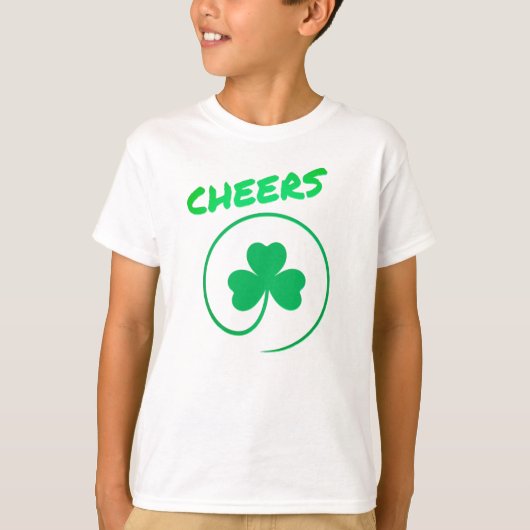 Kleeblatt Clover Leaf Lucky St Patrick's Day Cheer T-Shirt (Vorderseite)
