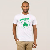 Kleeblatt Clover Lucky Irish Pride Irland Beifall T-Shirt (Vorne ganz)