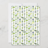 Kleeblatt Clover Mandala St. Patrick's Day Party Einladung (Rückseite)