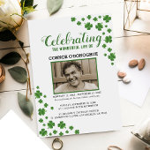 Kleeblatt Clover Memorial | Irische Beerdigung Einladung