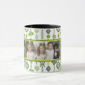 Kleeblatt Clover Pattern Foto Tasse (Zentrum)