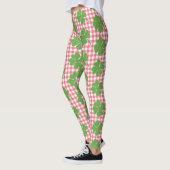 Kleeblatt Clover Pink Gingham St. Patrick's Day Leggings (Links)