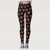 Kleeblatt Clover Pink Pattern St Patrick`s Day Leggings (Vorderseite)
