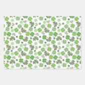 Kleeblatt Clover St Patrick's Day Green Geschenkpapier Set (Vorderseite 2)