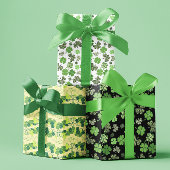 Kleeblatt Clover St Patrick's Day Green Geschenkpapier Set