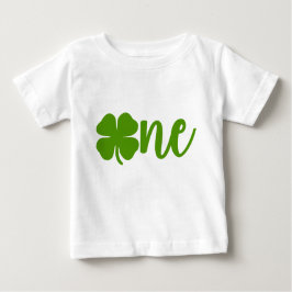 Kleeblatt Clover St. Patrick's Day ONE 1. Geburtst Baby T-shirt