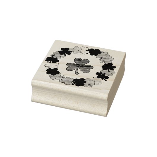 Kleeblatt Clover Wreath Saint Patrick's Day Briefm Gummistempel (Stempel)