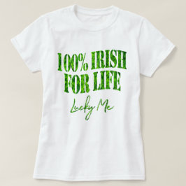 Kleeblatt Clovers 100% Irish Funny St Patrick's Da T-Shirt