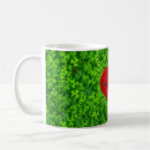 Kleeblatt Clovers Green Irish Heart Liebe Irland Kaffeetasse (Links)