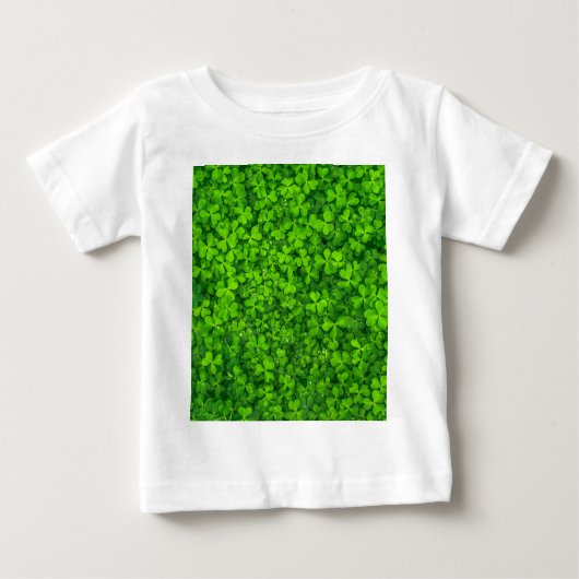 Kleeblatt Clovers Green Irish Symbol Irland Baby T-shirt (Vorderseite)