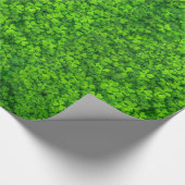 Kleeblatt Clovers Green Irish Symbol Irland Geschenkpapier (Ecke)
