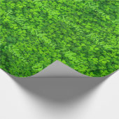 Kleeblatt Clovers Green Irish Symbol Irland Geschenkpapier (Ecke)
