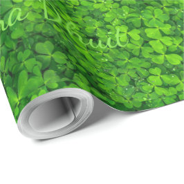 Kleeblatt Clovers Green Irish Symbol Irland Geschenkpapier