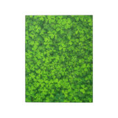 Kleeblatt Clovers Green Irish Symbol Irland Notizblock (Rotiert)
