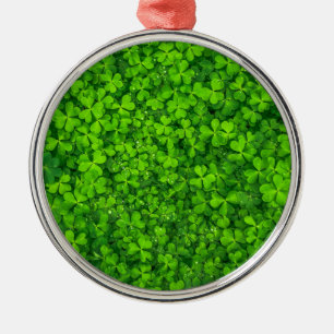 Kleeblatt Clovers Green Irish Symbol Irland Silbernes Ornament