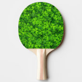 Kleeblatt Clovers Name hinzufügen Tischtennis Schläger (Rückseite)