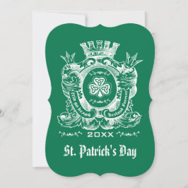 Kleeblatt Coat of Arm St. Patrick's Day Einladunge Einladung