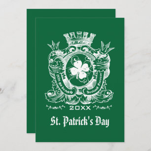 Kleeblatt Coat of Arm St. Patrick's Day Party Einladung