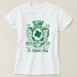 Kleeblatt Coat of Arm Wappen St. Patrick's Day T-Shirt