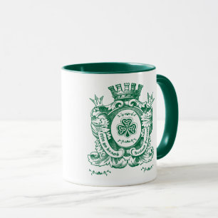 Kleeblatt Coat of Arm Wappen St.Patrick's Day Tass Tasse