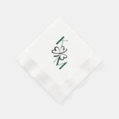 Kleeblatt Cocktail Napkin Serviette (Ecke)