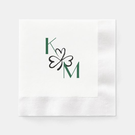 Kleeblatt Cocktail Napkin Serviette (Vorderseite)