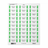 Kleeblatt Collage Custom Address Labels (Vorne)