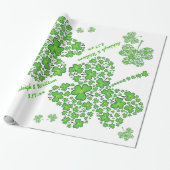 Kleeblatt Collage Custom Geschenkpapier (Ungerollt)