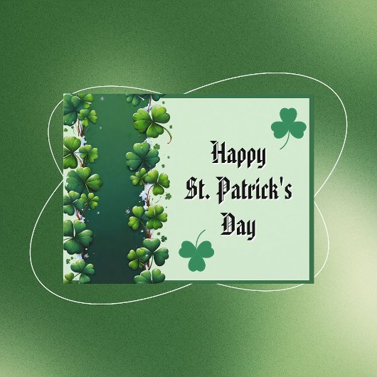 Kleeblatt Column St. Patrick's Day Postkarte