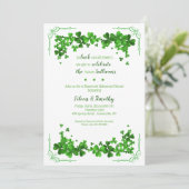 Kleeblatt Corners Probe Abendessen Einladung (Stehend Vorderseite)