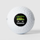 Kleeblatt Crusher Monster Truck St Patrick's Day Golfball (Vorderseite)