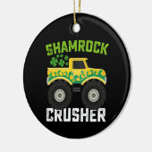 Kleeblatt Crusher Monster Truck St Patrick's Day Keramik Ornament (Links)