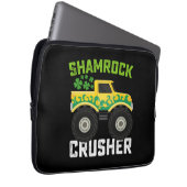 Kleeblatt Crusher Monster Truck St Patrick's Day Laptopschutzhülle (Vorne Rechts)