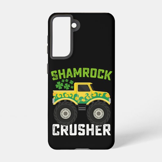 Kleeblatt Crusher Monster Truck St Patrick's Day Samsung Galaxy Hülle (Rückseite)