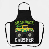 Kleeblatt Crusher Monster Truck St Patrick's Day Schürze (Vorderseite)