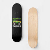 Kleeblatt Crusher Monster Truck St Patrick's Day Skateboard (Vorderseite)