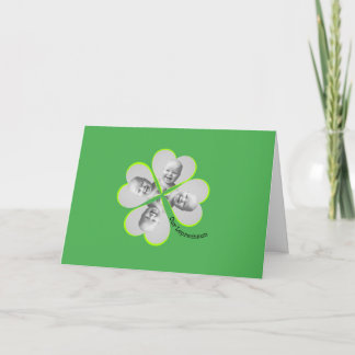 Kleeblatt Custom Foto St Patricks Day Karte