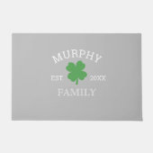 Kleeblatt Custom Irish Family Doormat Fußmatte (Vorderseite)