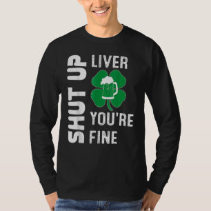 Kleeblatt Dark Beer Drinken Saint Patricks aus dem T-Shirt