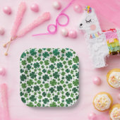 Kleeblatt Delight Pattern Pappteller (Party)