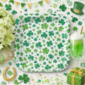 Kleeblatt Delight Pattern Pappteller
