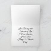 Kleeblatt der irischen Grußkarte Karte (Innenseite)