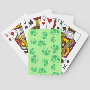 Kleeblatt der Kleeblätter, die Karten spielen Spielkarten